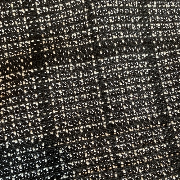 Tweed / plaid mid waist bodycon mini skirt in black / white - Picture 6 of 9